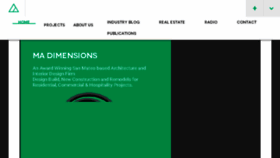 What Madimensions.com website looked like in 2017 (6 years ago)