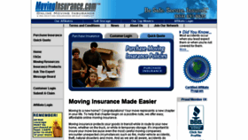 What Movinginsurance.com website looked like in 2017 (6 years ago)