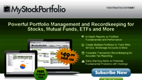 What Mystockportfolio.com website looked like in 2017 (6 years ago)