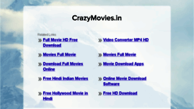 What M.crazymovies.in website looked like in 2017 (6 years ago)
