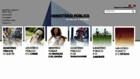 What Ministerio-publico.pt website looked like in 2017 (6 years ago)