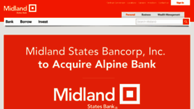 What Midlandstatesbank.com website looked like in 2017 (6 years ago)