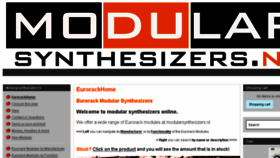 What Modularsynthesizers.nl website looked like in 2017 (6 years ago)