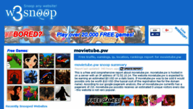 What Movietube.pw.w3snoop.com website looked like in 2017 (6 years ago)
