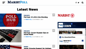 What Maristpoll.marist.edu website looked like in 2017 (6 years ago)