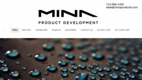 What Minaproducts.com website looked like in 2017 (6 years ago)