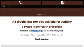 What Mojepodlaha.cz website looked like in 2017 (6 years ago)