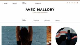 What Mallorymitchell.com website looked like in 2017 (6 years ago)