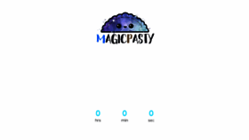 What Magicpasty.com website looked like in 2017 (6 years ago)