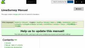 What Manual.limesurvey.org website looked like in 2017 (6 years ago)