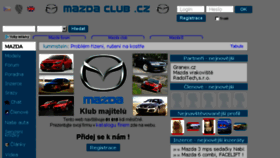 What Mazdaclub.cz website looked like in 2017 (6 years ago)
