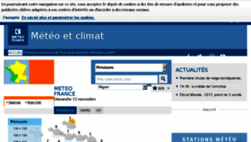 What Meteo.fr website looked like in 2017 (6 years ago)