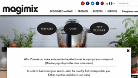 What Magimix.fr website looked like in 2017 (6 years ago)