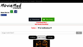 What Moviemad.live website looked like in 2017 (6 years ago)
