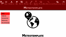 What Meteotemplate.com website looked like in 2017 (6 years ago)