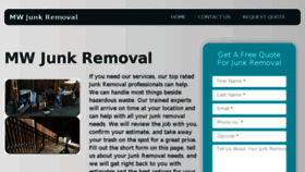 What Mwjunkremoval.com website looked like in 2017 (6 years ago)