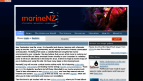 What Marinenz.org.nz website looked like in 2017 (6 years ago)