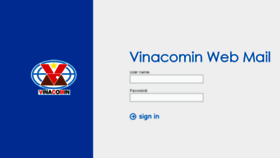 What Mail.vinacomin.vn website looked like in 2017 (6 years ago)