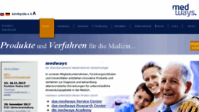 What Medways.eu website looked like in 2017 (6 years ago)