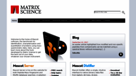 What Matrixscience.com website looked like in 2017 (6 years ago)