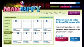 What Makemehappy.ro website looked like in 2017 (6 years ago)