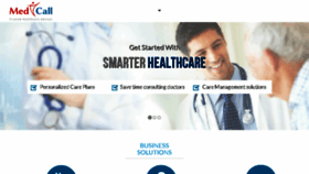 What Medcall.in website looked like in 2017 (8 years ago)