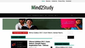 What Mind2study.com website looked like in 2017 (6 years ago)
