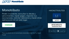 What Monotributo.afip.gob.ar website looked like in 2017 (6 years ago)