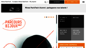 What Mines-paris.org website looked like in 2017 (6 years ago)