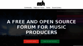 What Mixdownhub.com website looked like in 2017 (6 years ago)