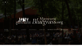 What Minnesotabluegrass.org website looked like in 2017 (6 years ago)