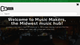 What Musicmakersweb.com website looked like in 2017 (6 years ago)