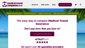 What Medicaltravelcompared.co.uk website looked like in 2017 (6 years ago)