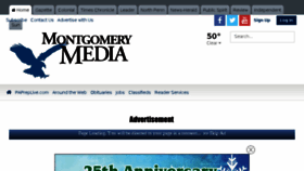 What Montgomerynews.com website looked like in 2017 (6 years ago)