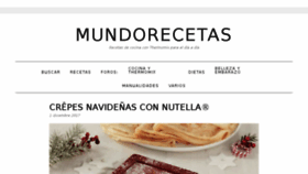 What Mundorecetas.com website looked like in 2017 (6 years ago)
