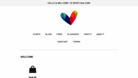 What Misstiina.com website looked like in 2017 (7 years ago)