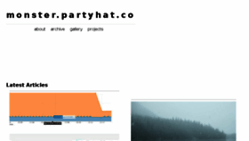 What Monster.partyhat.co website looked like in 2017 (6 years ago)