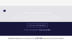 What Meetaphotographer.com website looked like in 2017 (6 years ago)