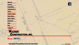 What Maurerconstructioninc.com website looked like in 2017 (6 years ago)