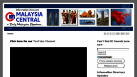 What Malaysiacentral.com website looked like in 2017 (6 years ago)