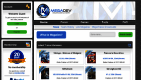 What Megadev.info website looked like in 2017 (6 years ago)