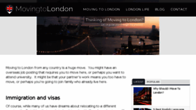 What Movingtolondon.net website looked like in 2017 (6 years ago)