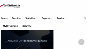 What Mydividends.de website looked like in 2017 (6 years ago)