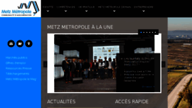 What Metzmetropole.fr website looked like in 2017 (6 years ago)