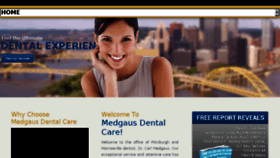 What Medgausdentalcare.com website looked like in 2017 (6 years ago)