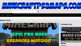 What Minecraftps3maps.com website looked like in 2017 (6 years ago)