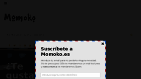 What Momoko.es website looked like in 2017 (6 years ago)