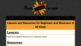 What Musiccrashcourses.com website looked like in 2017 (6 years ago)