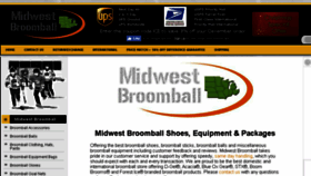 What Midwestbroomball.com website looked like in 2017 (6 years ago)
