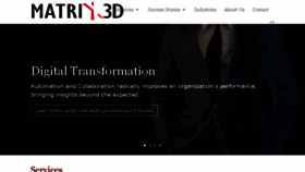 What Matrix3d.com website looked like in 2017 (6 years ago)